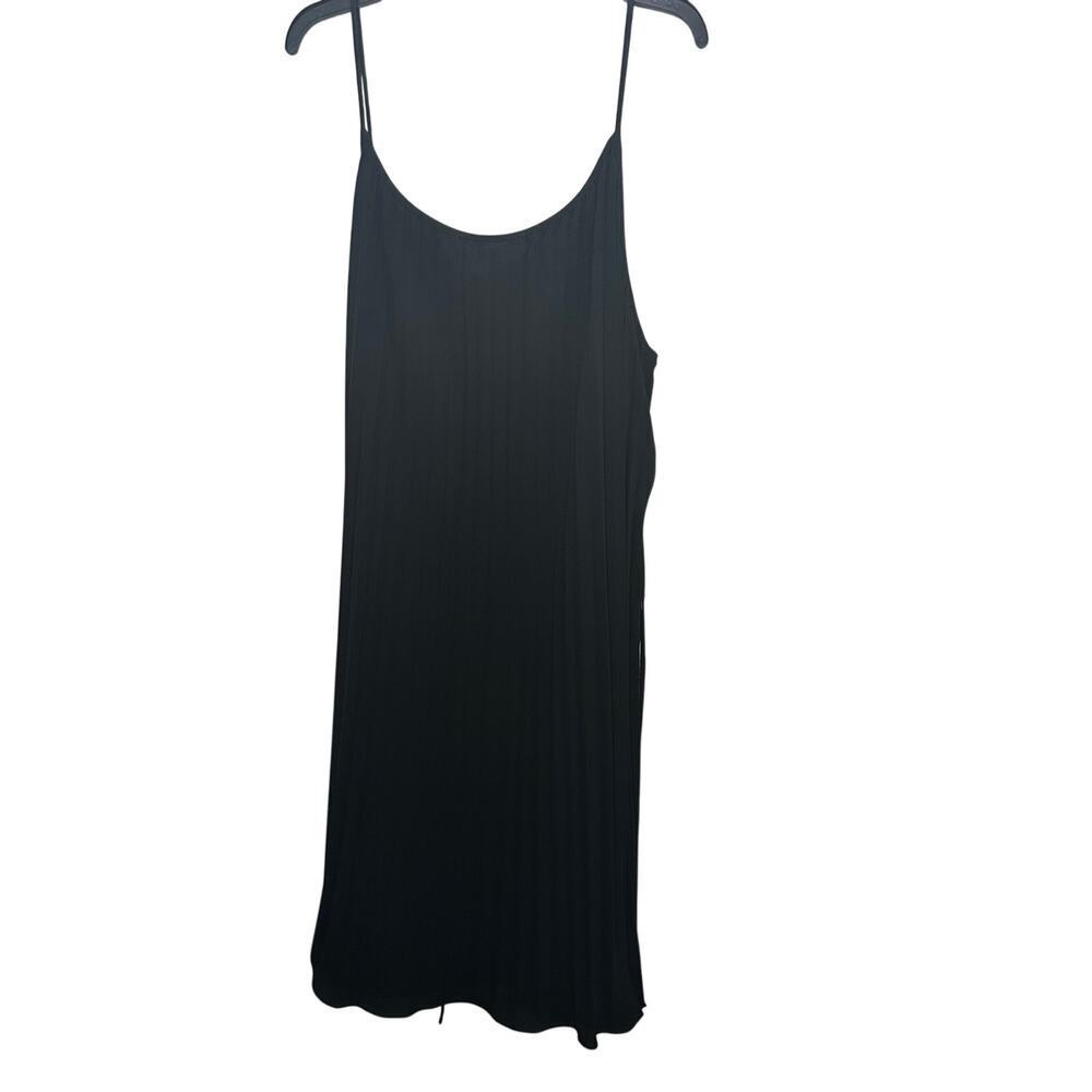 H&M Women's Black Strappy Sleeveless Slip Jersey Dress Size XL